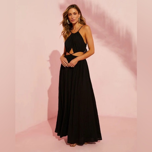 Orlaith Halter Cut Out Maxi Dress - Picture 3 of 3